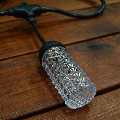 Гирлянда белт-лайт, уличная, 5м, 10LED, Цилиндр резн. т.белый LX-482