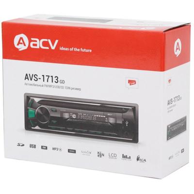 Автомагнитола ACV AVS-1713GD USB/SD/FM