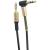 Jack 3,5mm - Jack 3,5mm 1,0м stereo Belsis BS3010, угловой, черный