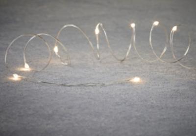 Гирлянда провол. серебр. 10м, 200LED, т.бел. Роса,  Luca String Light /87646/
