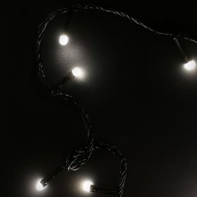 Гирлянда нитевая уличная, 10м, 80LED, т.бел./2 LED мерц, Ч.П. LX-214