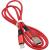 Кабель USB - Lightning 8pin, 1,0м, SmartBuy S14, 3A, нейлон, красный/черный (iK-512-S14rb)
