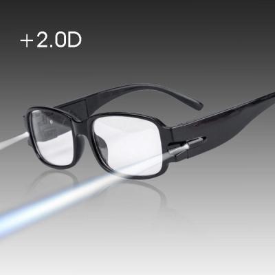 Очки увеличительные с подсветкой, +2,0D, OT-INL71