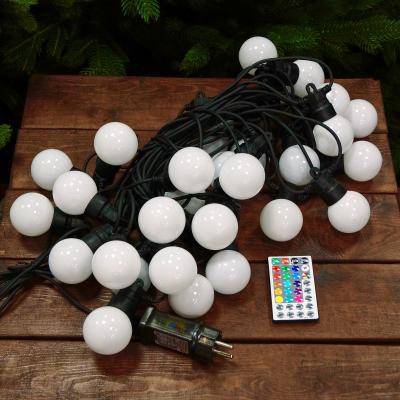 Гирлянда белт-лайт, уличная, 15м, 30LED, RGB, ПДУ, лампы в компл., OG-LDG25/24