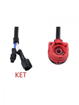 Male connector for D2S KET (10 см ) (от блока к лампе D2S) 1шт