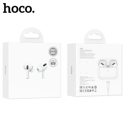 Беспроводные наушники HOCO EW68, bluetooth, активное шумоподавление, в кейсе, белый