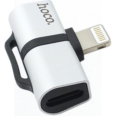 Адаптер audio HOCO LS20 для Apple, серебро