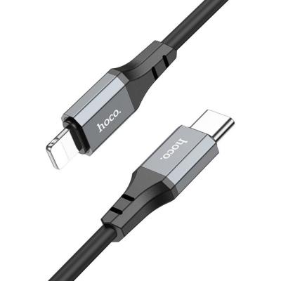 Кабель Type C - Lightning 8pin, 1,0м, HOCO X86 Spear, 3.0A PD 20W, черный