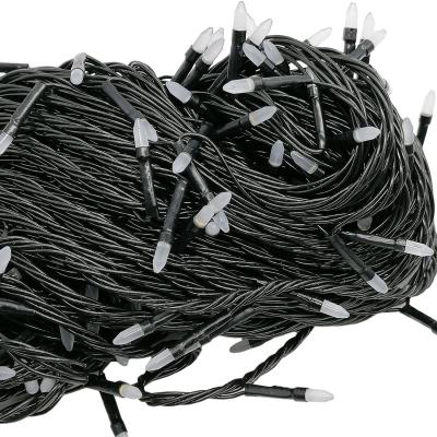 Гирлянда нитевая, 30м, 200LED, RGB, пуля, Ч.П. LX-79