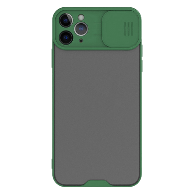 Чехол-накладка со слайд-камерой iPhone 12/12 PRO, More choice SLIDE (Dark Green)
