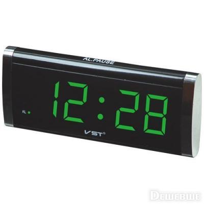 Часы VST730-2 зел. цифры, 220в