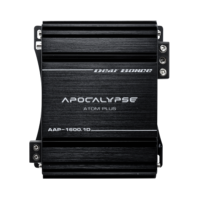 Автоусилитель Apocalypse AAP-1600.1D ATOM PLUS, 1Ом/1600Вт, 2Ом/1050Вт, 4Ом/650Вт**