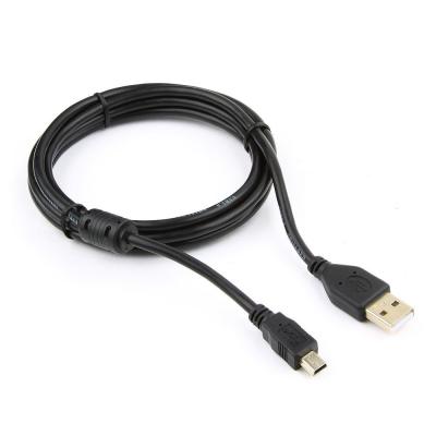 Кабель USB 2.0 Pro Cablexpert CCF-USB2-AM5P-6, AM/miniBM 5P, 1.8м, экран, феррит. кольцо /06080/