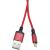 Кабель USB - Lightning 8pin, 1,0м, HOCO X14 Times speed, красный/черный 
