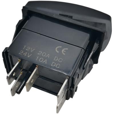 Переключатель клавишный доп. освещения 12V 20A - LED