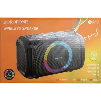 Активная колонка BOROFONE BR17 (FM/AUX/USB/microSD/BT/TWS), черный***