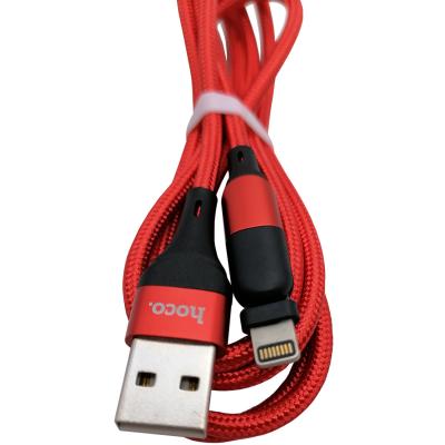 Кабель USB - Lightning 8pin, 1,2м, HOCO U100 Orbit, красный