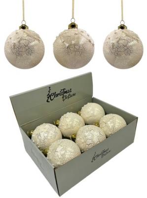 Игрушка ёлочная, 1шт. 10см. кремовый, Christmas Deluxe, box6 /14037/