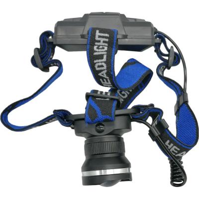 Фонарь налобный Bailong BL-T07-T6, 3 режима, ZOOM, 2*18650, кабель microUSB