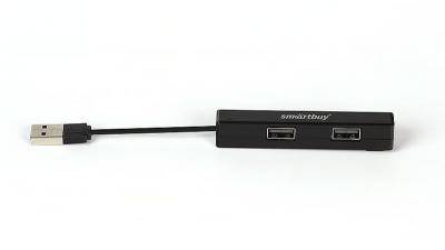 USB - Xaб SmartBuy 4 порта, 408, черный, SBHA-408-K