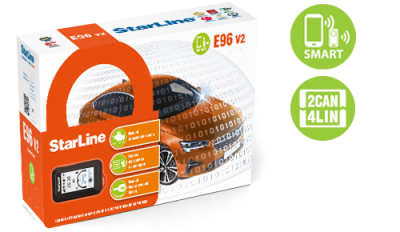 Автосигнализация StarLine E96 v2 BT 2CAN+4LIN Smart