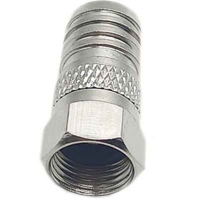 Штекер F под RG6U под обжим, хвост конус APP-309-MB3