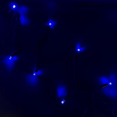 Гирлянда нитевая уличная, 10м, 80LED, син., Ч.П., LX-108 / HL-17