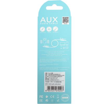 Jack 3,5mm - Jack 3,5mm 1,0м stereo HOCO UPA11 Series, черный