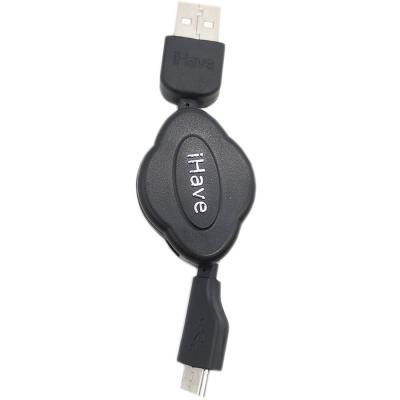 Кабель USB - micro USB, 0,7м, рулетка, BT2101***