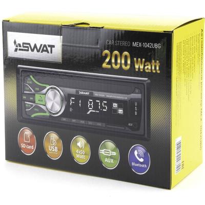 Автомагнитола SWAT MEX-1042 UBG, BT, 4*50, MP3, USB, SD