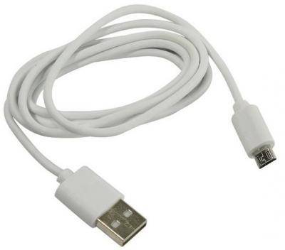 Кабель USB - micro USB, 1,0м, Smartbuy, цветной, белый (iK-12 white)