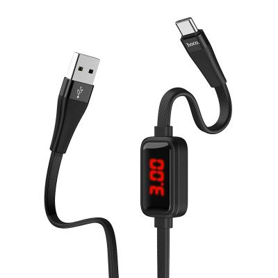 Кабель USB - micro USB, 1,2м, HOCO S4 таймер, черный
