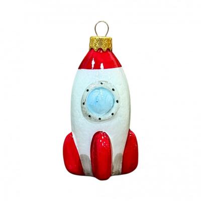 Игрушка ёлочная, 1шт. 10см. Космическая ракета /ФУ-775