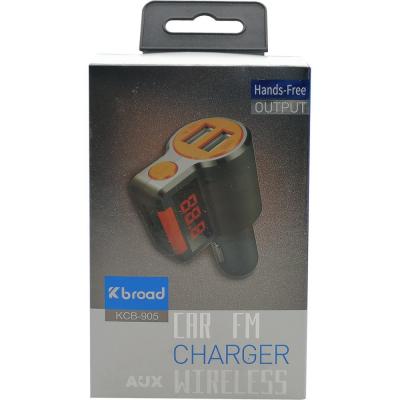 FM модулятор Broad KCB-905 (Bluetooth, microSD, USB) красный***