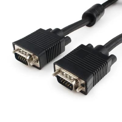 Шнур VGA(M)-VGA(M) 15м Premium Cablexpert CC-PPVGA-15M-B, тройной экран, черный