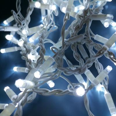 Гирлянда бахрома, уличная, 4,0м/0,3-0,5м, 80LED, бел., Б.П. LX-31