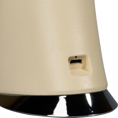 Настольная лампа Uniel TLD-542 5W/300Lm/5000K/часы,календарь,терм. Cream***