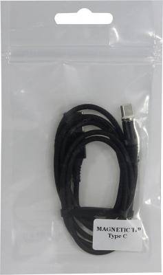 Кабель USB - Type C, 1,0м, Smartbuy, магнитный штекер, до 2А, черный (iK-3110mt-2)
