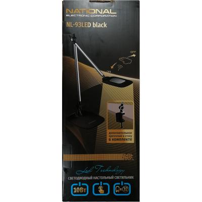 Настольная лампа National NL-93LED черный***