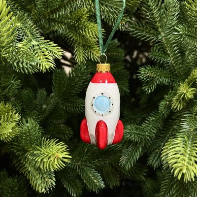 Игрушка ёлочная, 1шт. 10см. Космическая ракета /ФУ-775