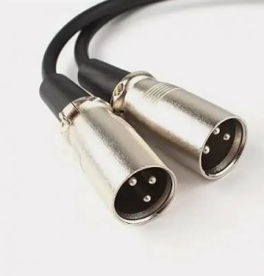 Переходник шт.XLR- шт.XLR кабель 0,3м, позолоченый