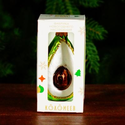Игрушка ёлочная, 1шт. 8,5см. Тропическое авокадо /ФУ-773