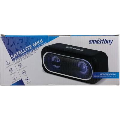 Активная колонка SmartBuy SATELLITE 2, 10Вт, Bluetooth, FM, MP3, подсветка, черная, SBS-450***