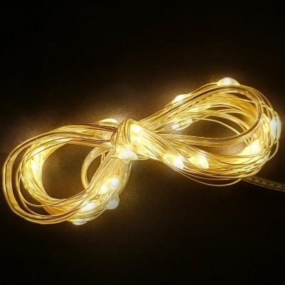 Гирлянда провол. 3м,30LED, т.бел. (3*AA) ELY-75-13