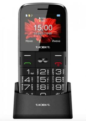 Мобильный телефон teXet TM-B227 док-станция, черный
