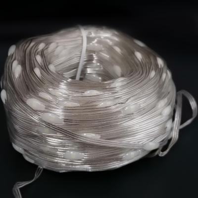 Гирлянда провол. 50м./500led, капля на тройном проводе, БЕЛ; LX-213