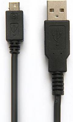 Кабель USB - micro USB, 1,0м, Smartbuy, до 1А, черный (iK-10ch)