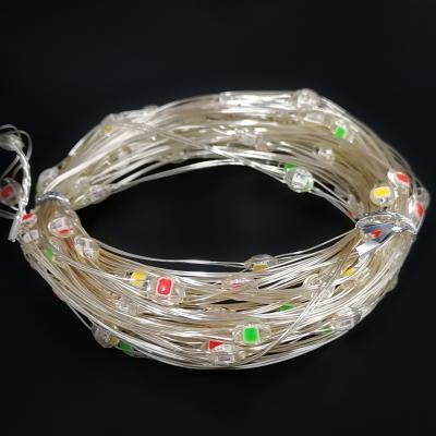 Гирлянда провол. 10м/100LED, капля на тройном проводе, RGB LX-131
