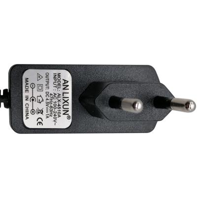 Блок питания импульсный  4,5V, 1,0A, 5.5x2.5мм, вилка на блоке