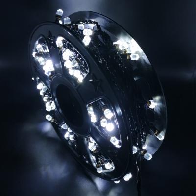 Гирлянда катушка, 50м, 240LED, 8mm, граненый, бел. LX-88